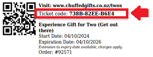 Ticket Code