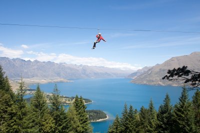 Ziptrek Ecotours Korean Man on Line 4 QT Views