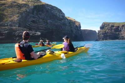 kayaking Pohatu Marine Reserve